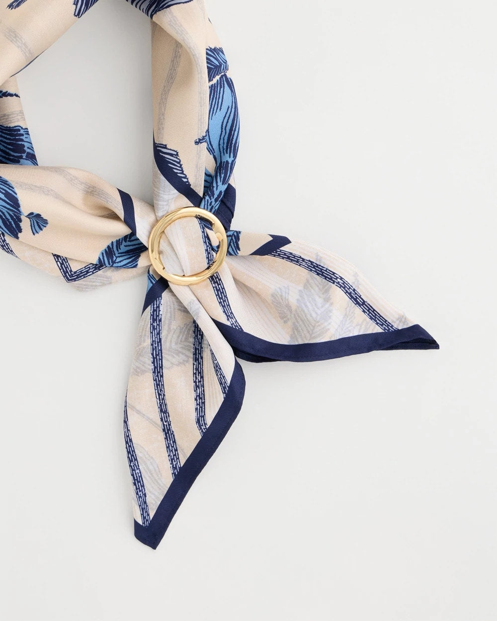 Chico's Exclusive | Golden Round Scarf Ring