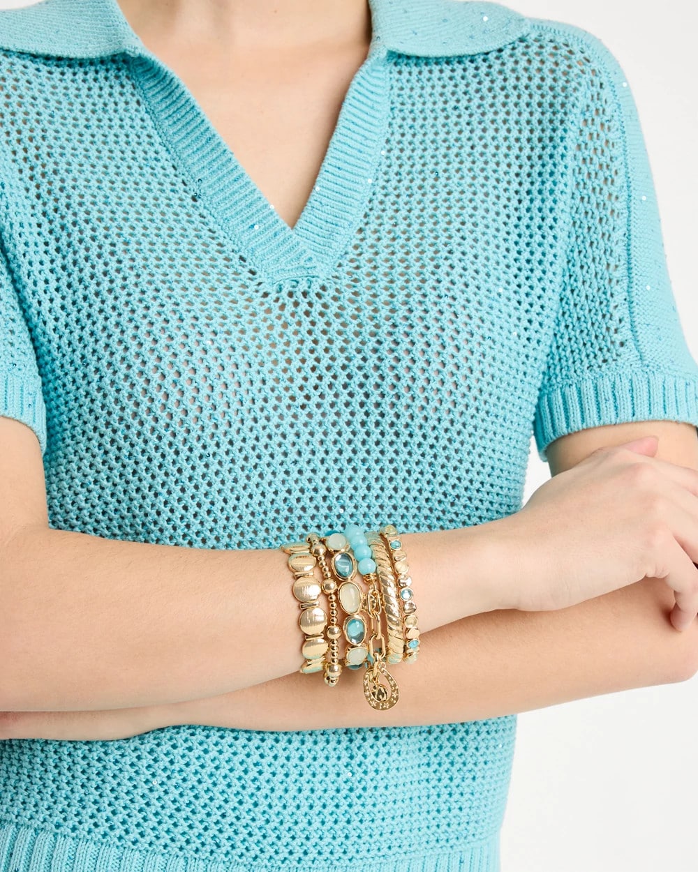 Chico's Classic | Quartz Stone Small Stretch Bracelet