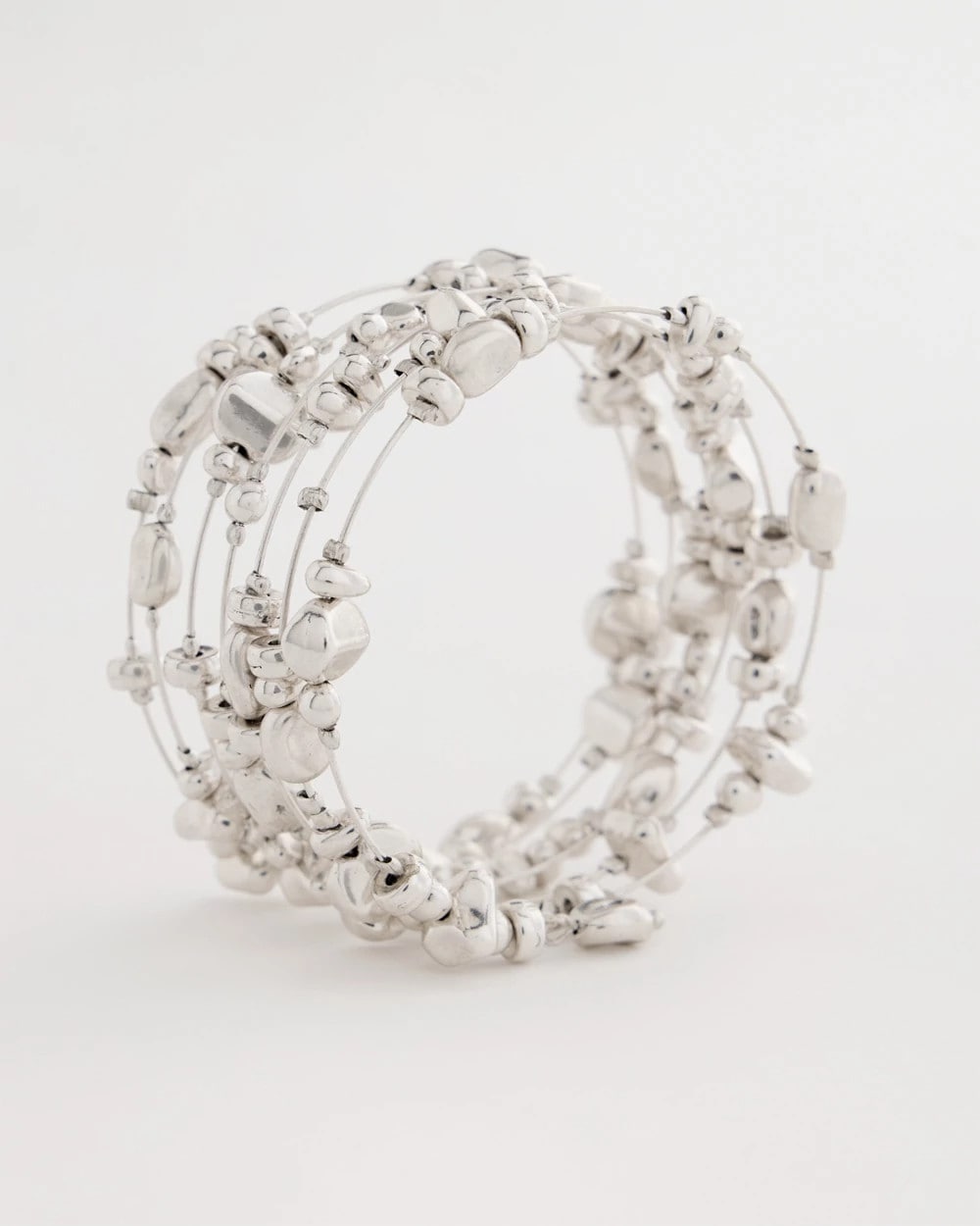 Chico's Classic | Silvertone Coil Bracelet