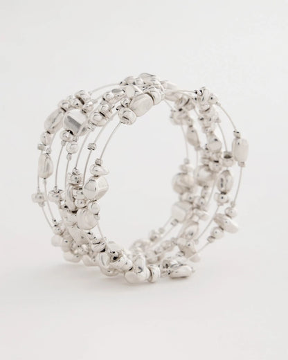Chico's Classic | Silvertone Coil Bracelet