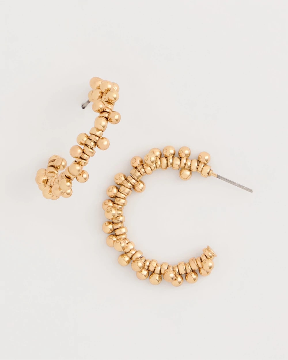 Chico's Smart Buy | Golden Beaded Hoop Earrings
