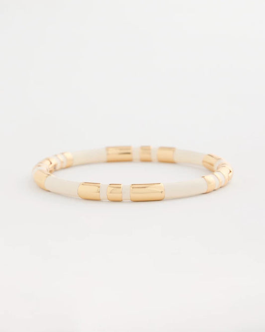 Chico's Trending | White Enamel Hinge Bangle