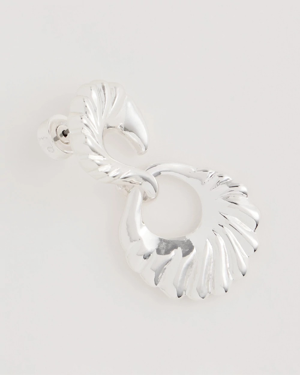 Chico's Smart Buy | Silvertone Doorknocker Earrings