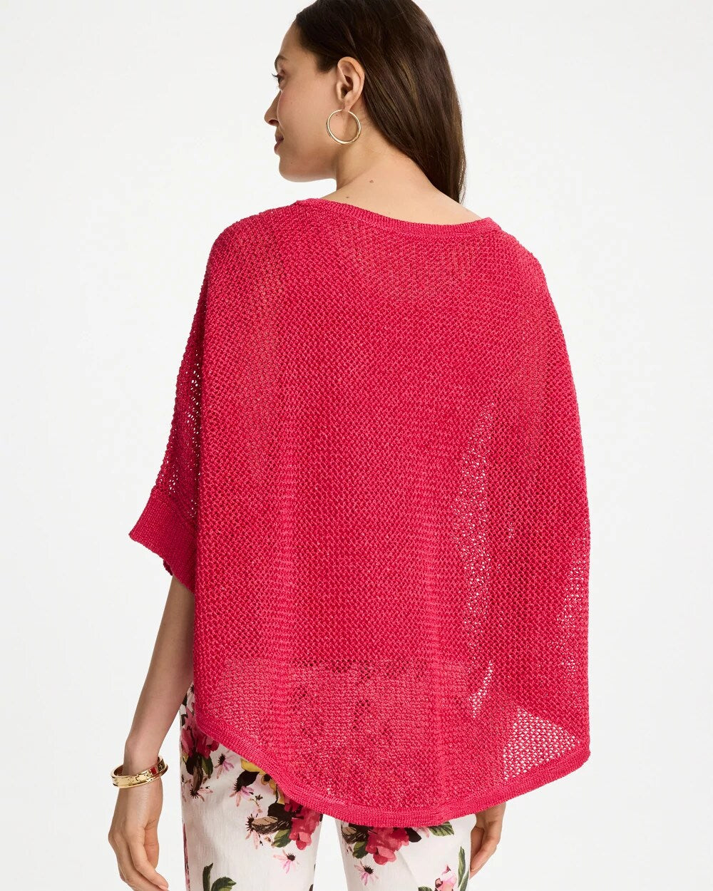 Chico's Top Pick | Sequin Boatneck Rounded Hem Poncho
