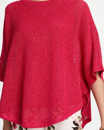 Chico's Top Pick | Sequin Boatneck Rounded Hem Poncho