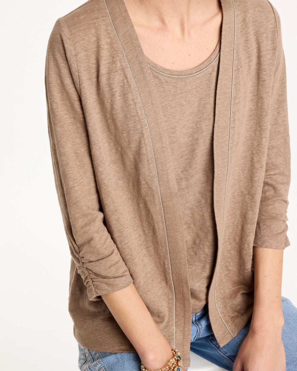Chico's Featured | Linen Open Front Cardigan