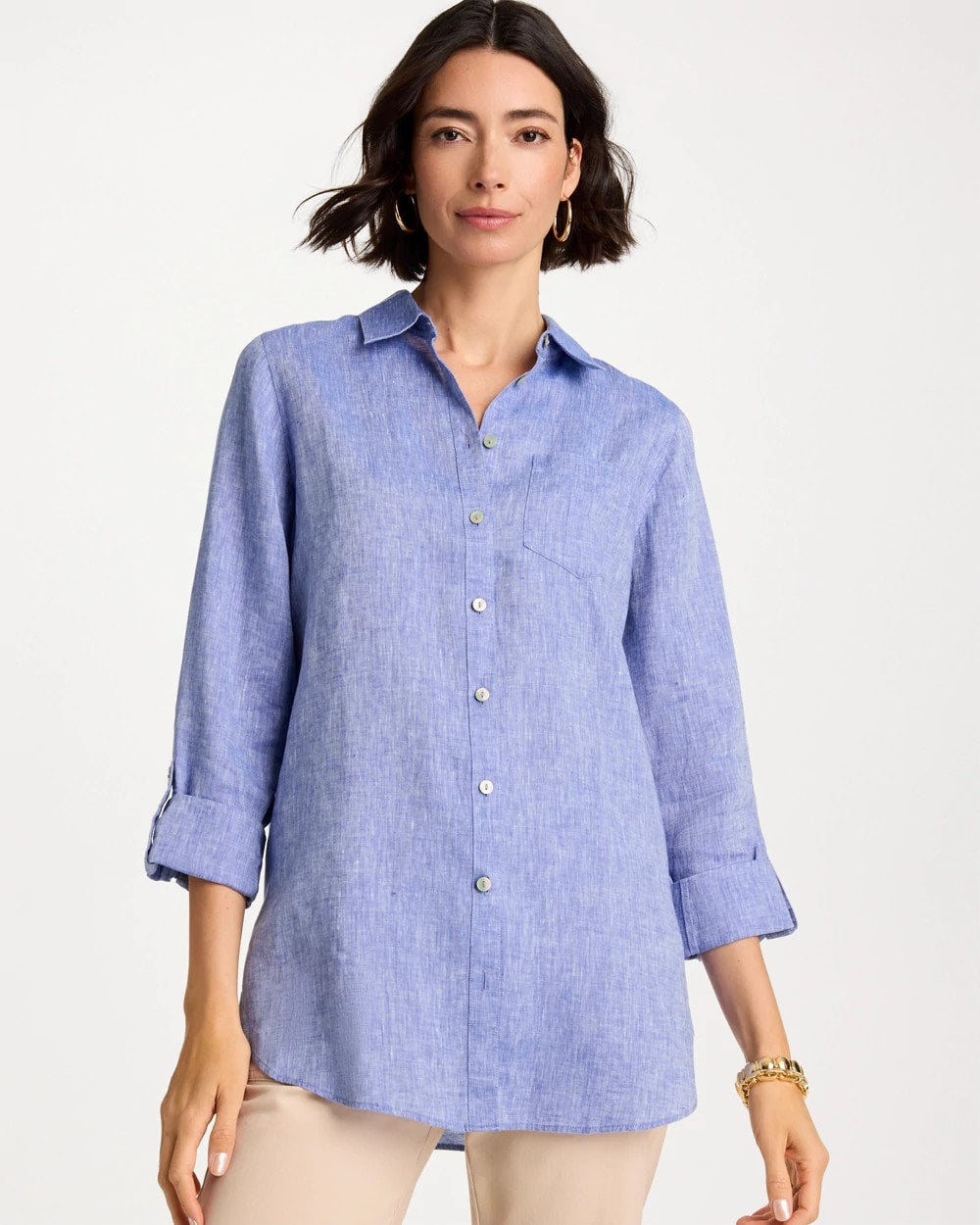 Chico's Deals | No Iron™ Linen Tunic