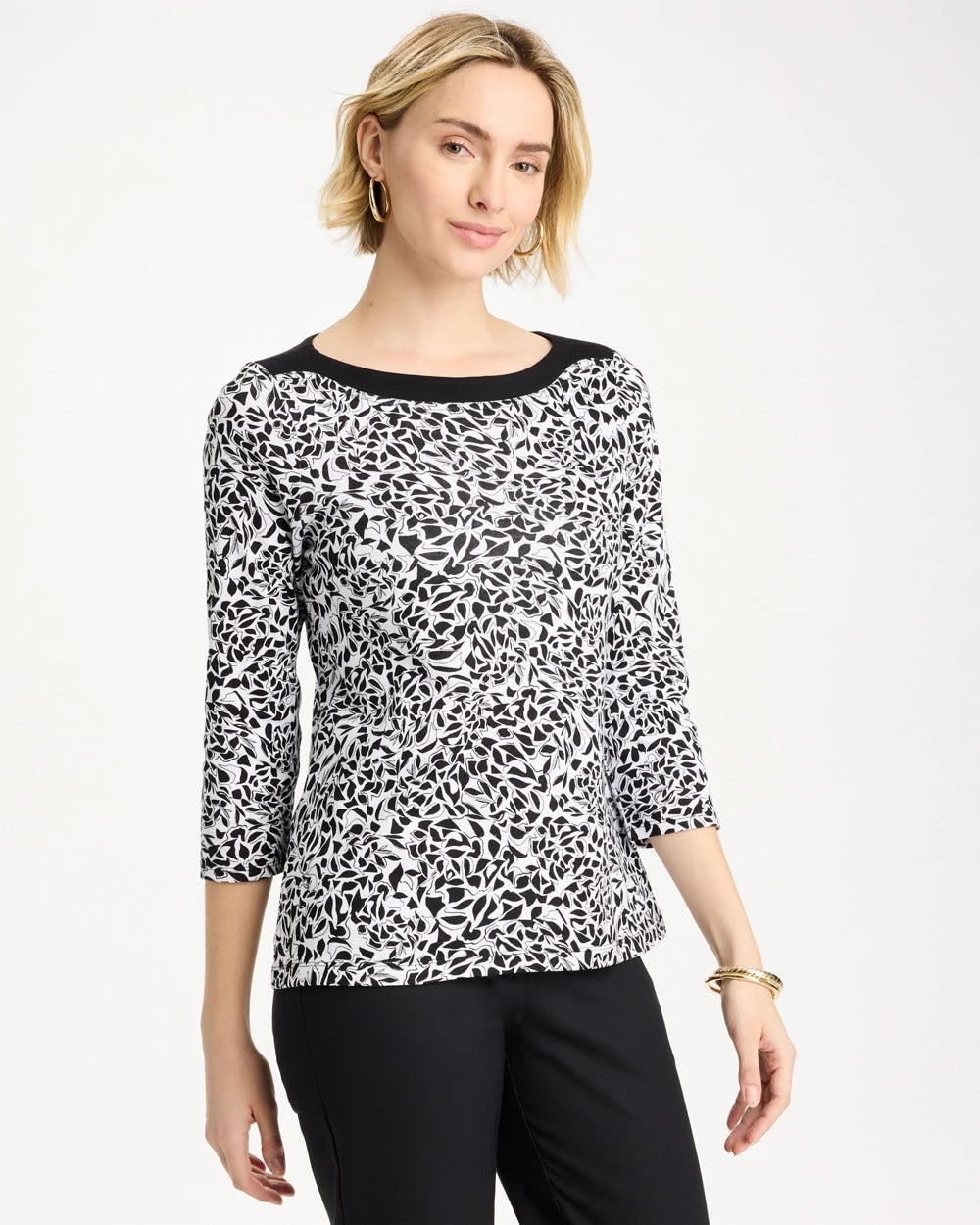 Chico's Exclusive | Fauna Pima 3/4 Sleeve Tee
