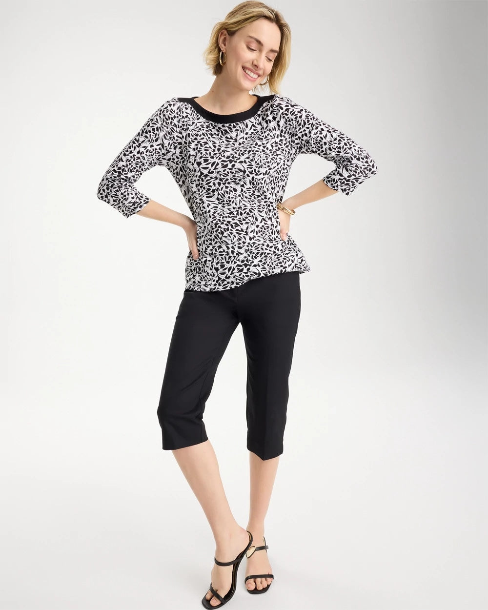 Chico's Exclusive | Fauna Pima 3/4 Sleeve Tee