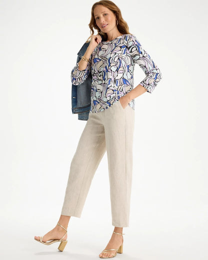 Chico's Hot Sale | Floral Cotton Slub Tee