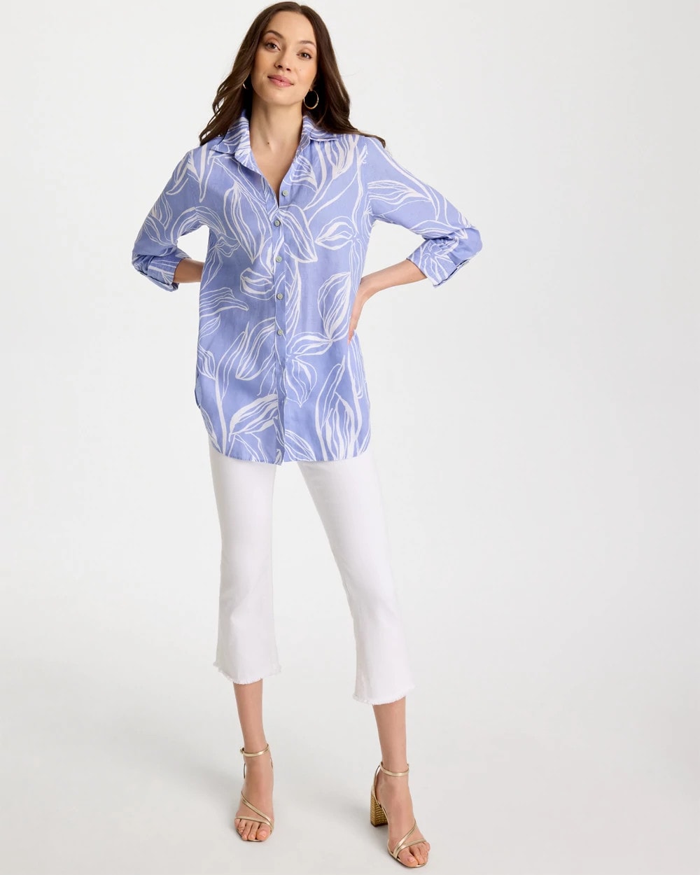 Chico's Value | No Iron™ Printed Linen Tunic