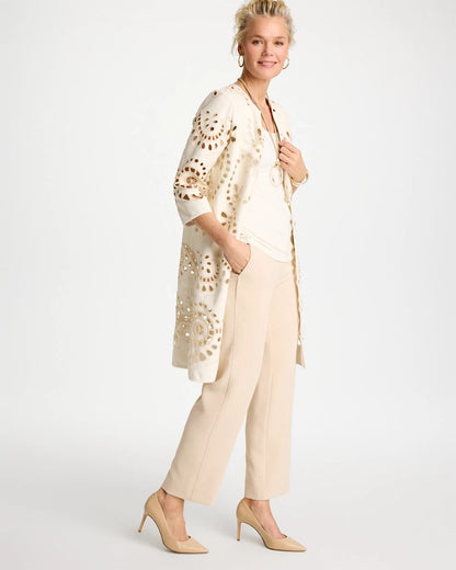 Chico's Best Price | Long Faux Leather Kimono
