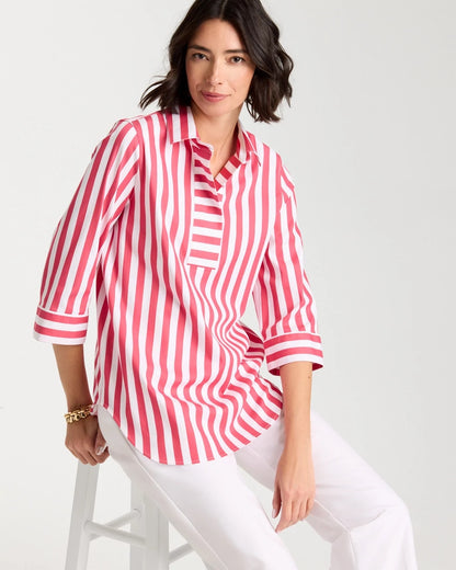 Chico's Best Price | No Iron™ Striped Stretch Tunic