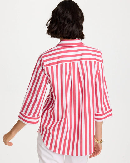Chico's Best Price | No Iron™ Striped Stretch Tunic