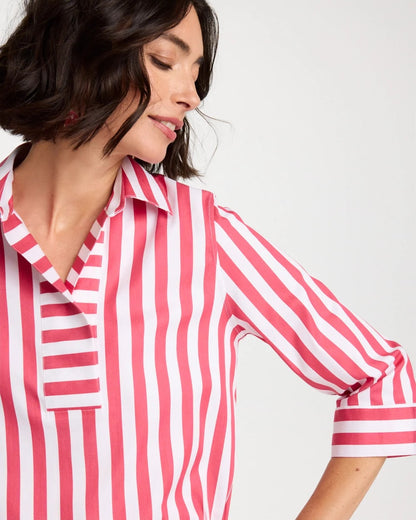 Chico's Best Price | No Iron™ Striped Stretch Tunic