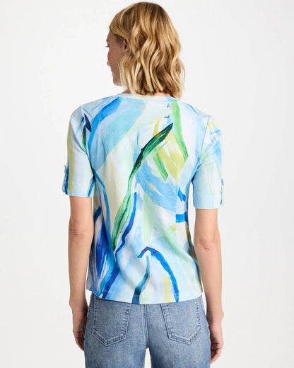 Chico's Classic | Printed Pima V-Neck Tee