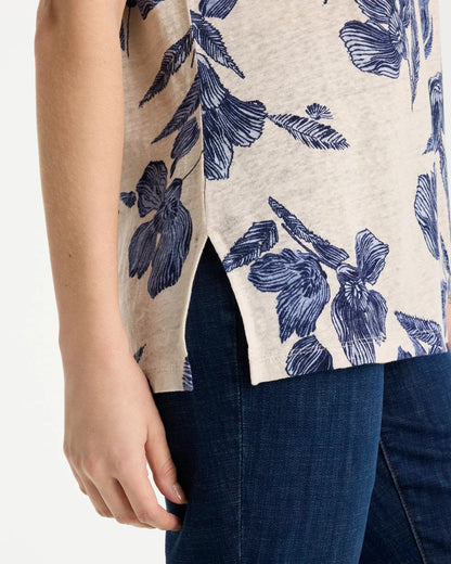 Chico's Classic | Floral Linen Dolman Tee