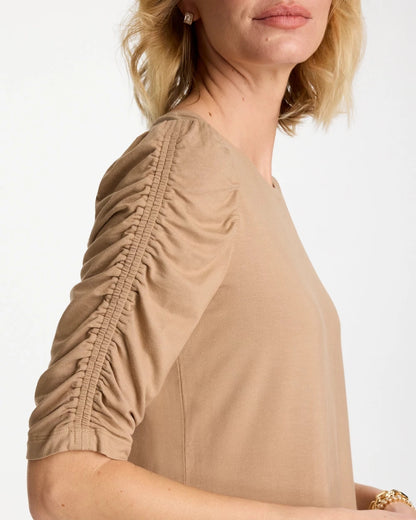 Chico's Latest | Touch of Cool™ Ruched Sleeve Knit Tee