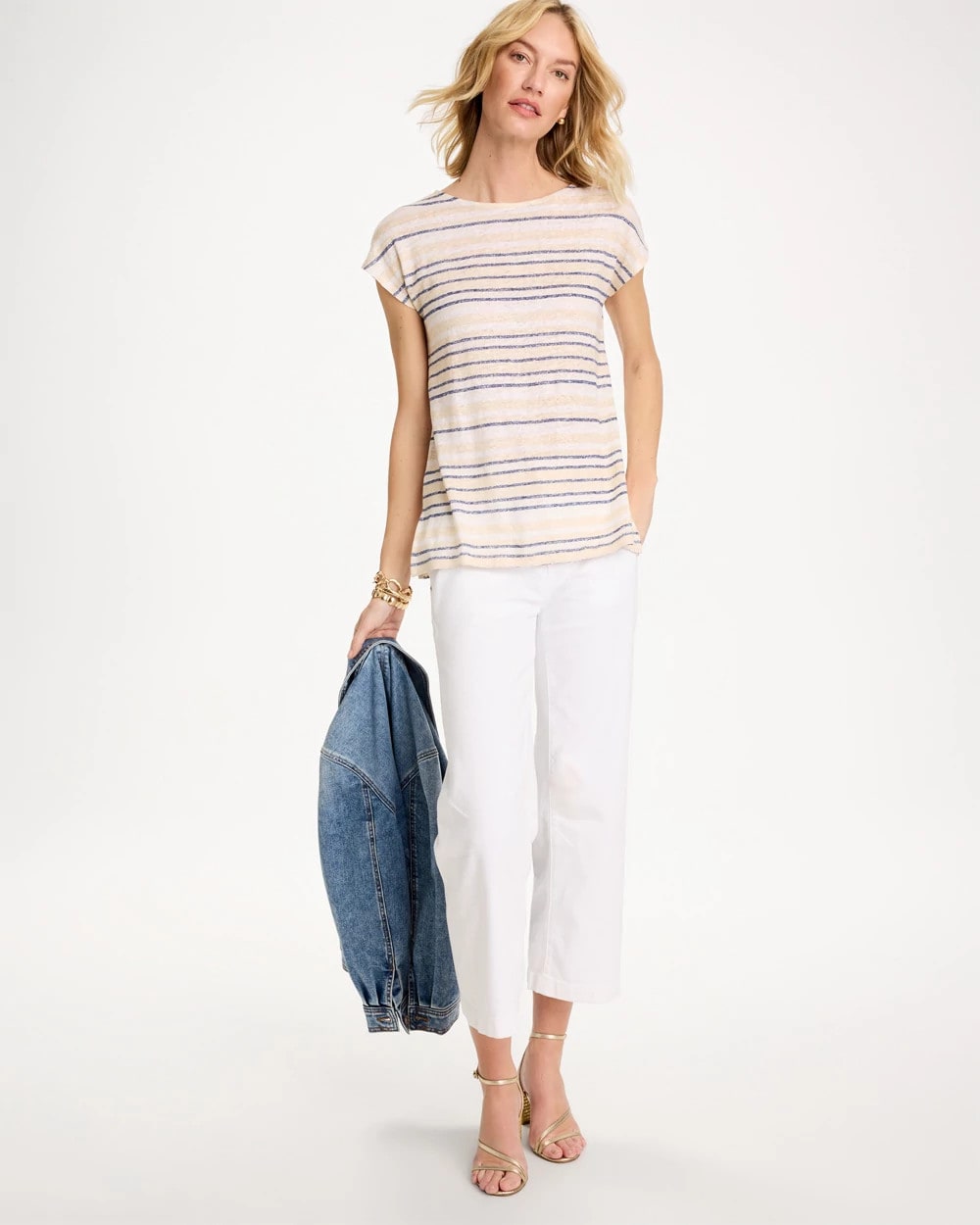 Chico's Featured | Striped Linen Dolman Tee