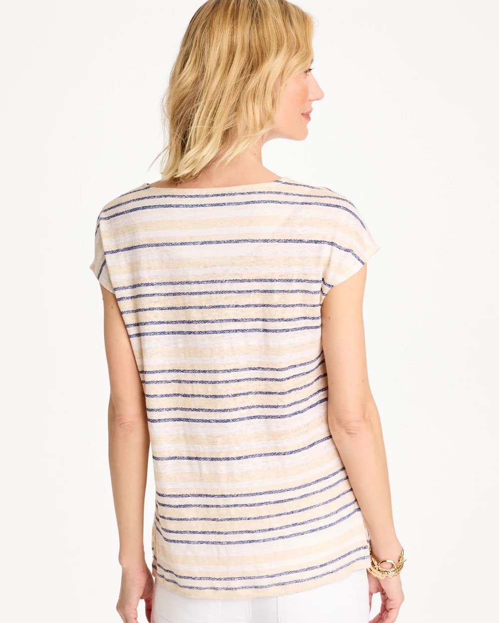 Chico's Featured | Striped Linen Dolman Tee
