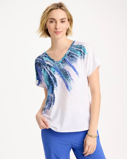 Chico's Exclusive | Zenergy® Sicily Splash Drop Shoulder Tee