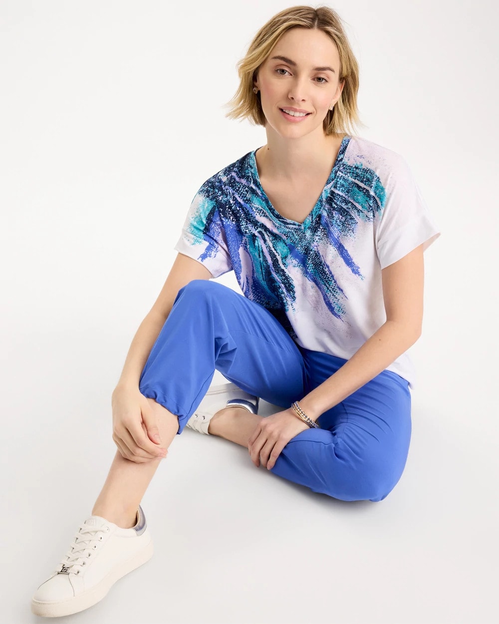 Chico's Exclusive | Zenergy® Sicily Splash Drop Shoulder Tee