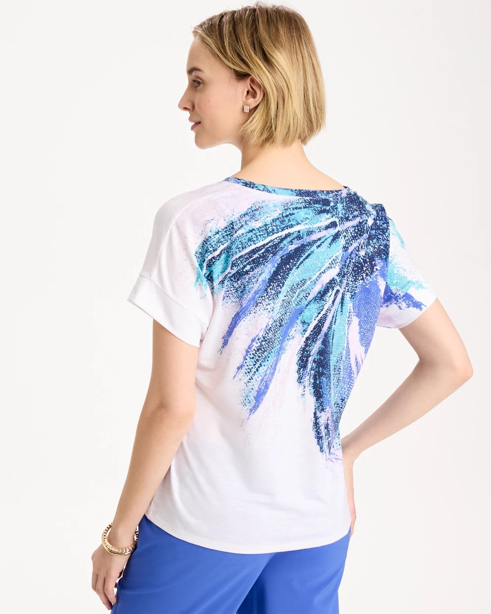Chico's Exclusive | Zenergy® Sicily Splash Drop Shoulder Tee