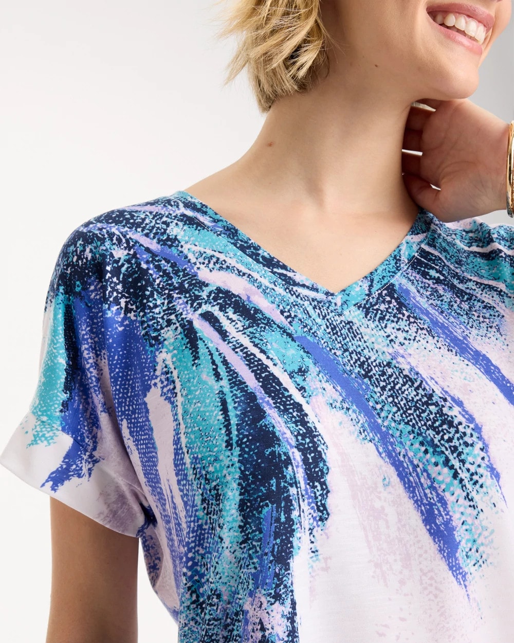 Chico's Exclusive | Zenergy® Sicily Splash Drop Shoulder Tee