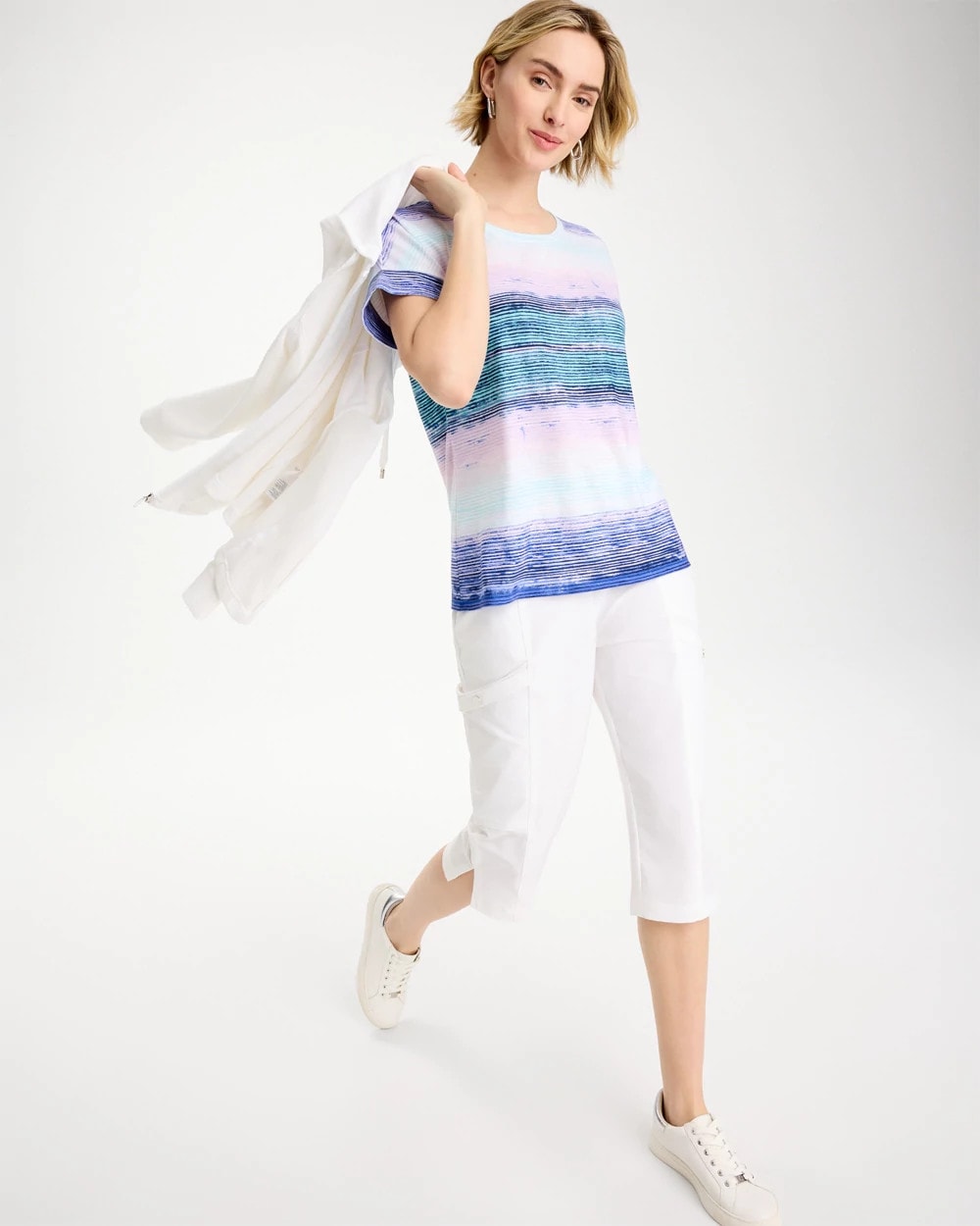 Chico's Hot Sale | Zenergy® Ombre Drop Shoulder Tee
