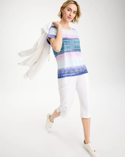 Chico's Hot Sale | Zenergy® Ombre Drop Shoulder Tee