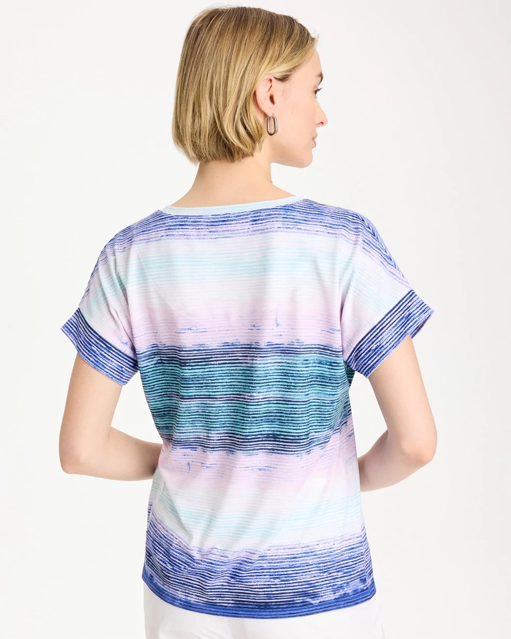 Chico's Hot Sale | Zenergy® Ombre Drop Shoulder Tee