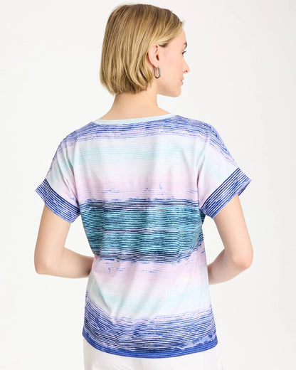 Chico's Hot Sale | Zenergy® Ombre Drop Shoulder Tee