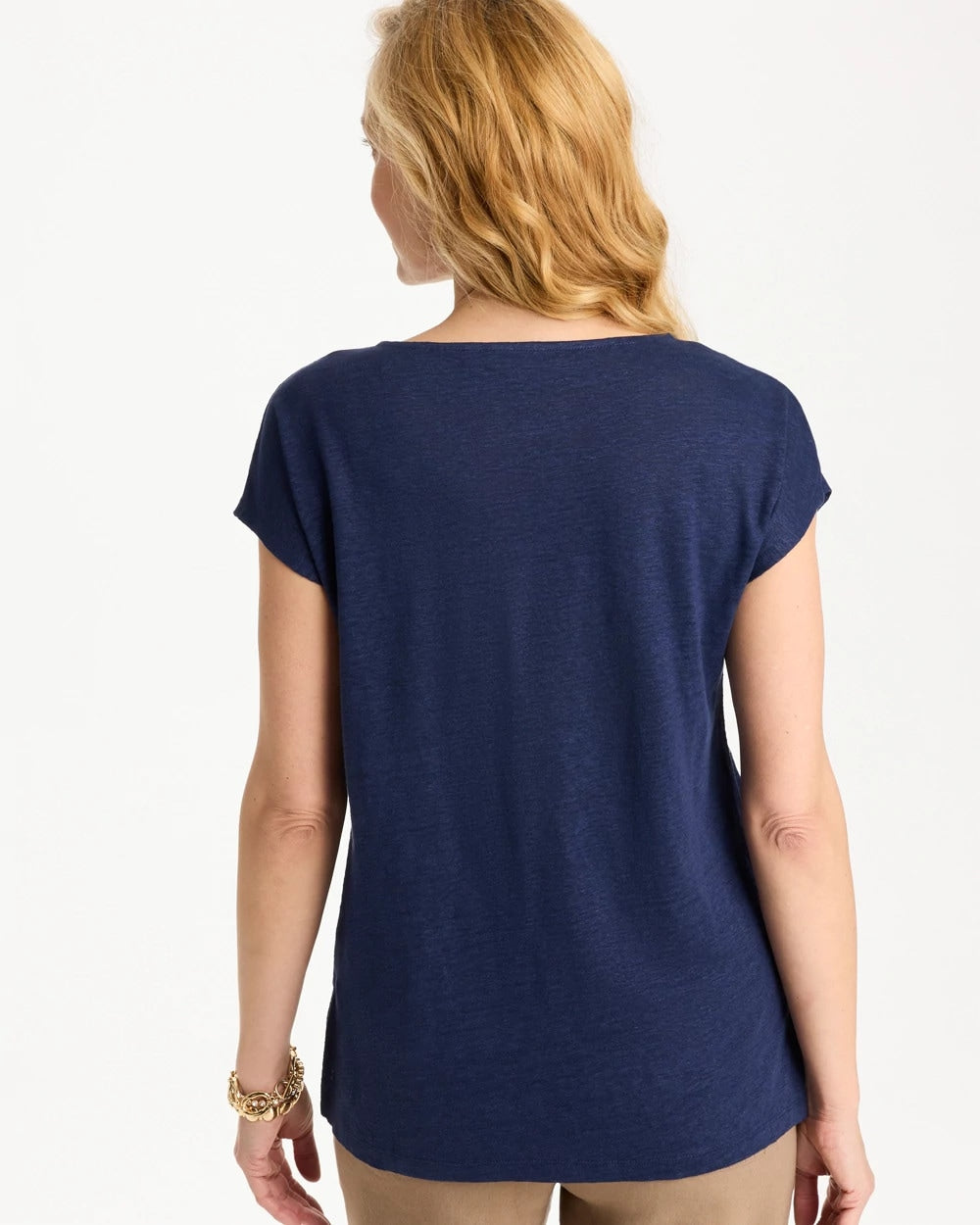 Chico's Best Seller | Embroidered Linen Dolman Tee