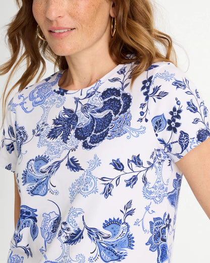 Chico's Sale | Jolene Cotton Stretch Cap Sleeve Tee