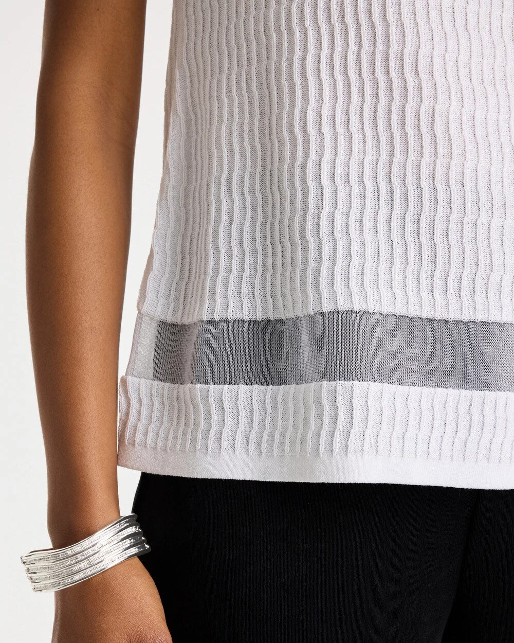 Chico's Best Price | Travelers™ Sheer Stripe Tank