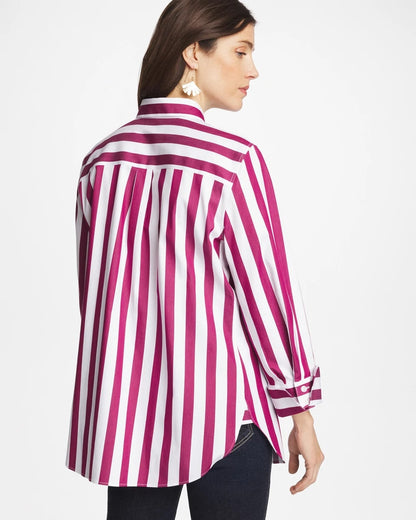 Chico's Discount | No Iron™ Stretch Striped Shirt