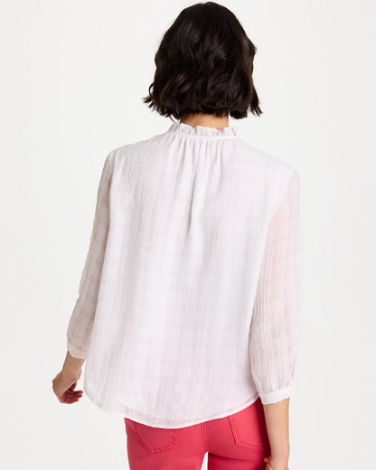 Chico's Customer Favorite | Cutwork Trim Chiffon Blouse