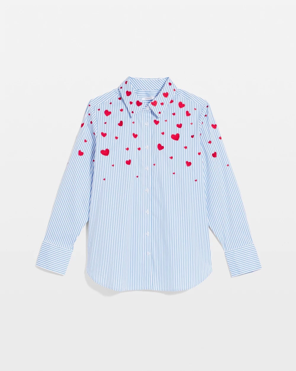 Chico's Featured | V-Day Striped Poplin Shirt