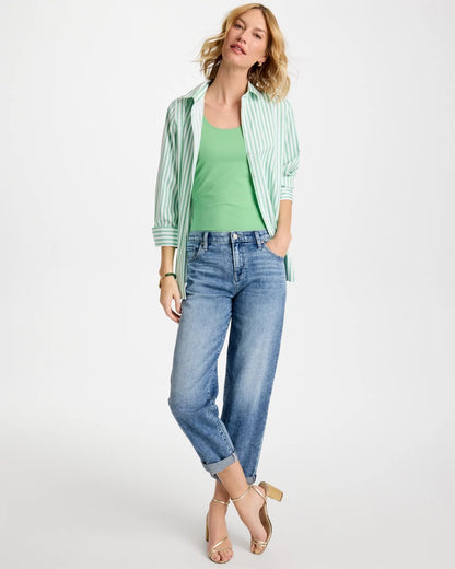 Chico's Smart Buy | No Iron™ Striped Stretch Shirt