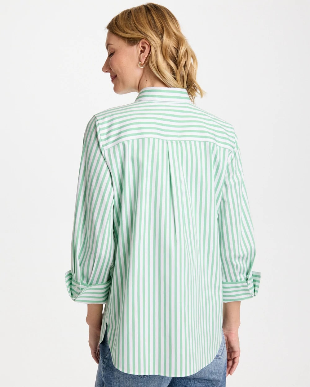 Chico's Smart Buy | No Iron™ Striped Stretch Shirt