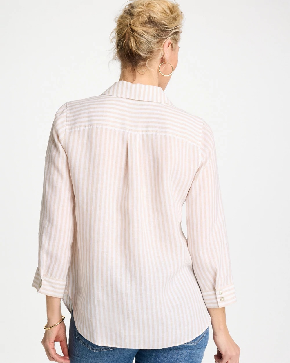 Chico's Special Offer | No Iron™ Striped Linen Shirt