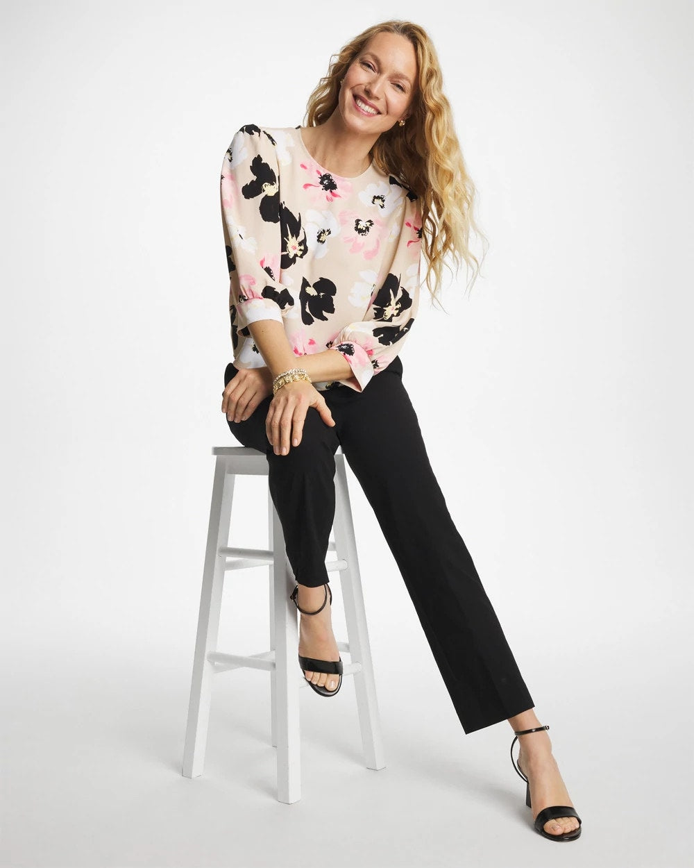 Chico's Trending | Satin Blossom Burst Top