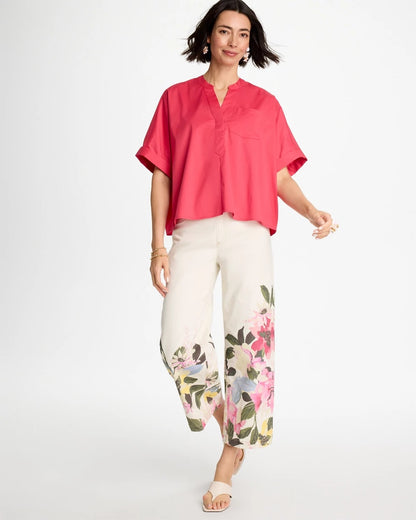 Chico's Sale | Poplin Popover Dolman Top