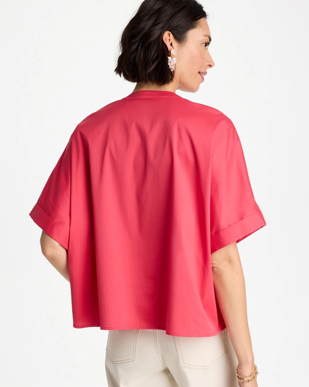 Chico's Sale | Poplin Popover Dolman Top