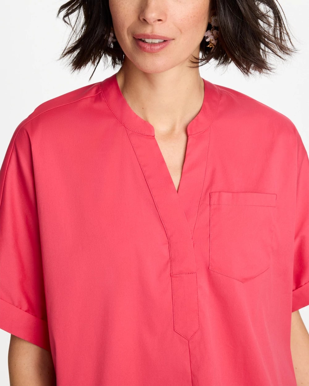 Chico's Sale | Poplin Popover Dolman Top