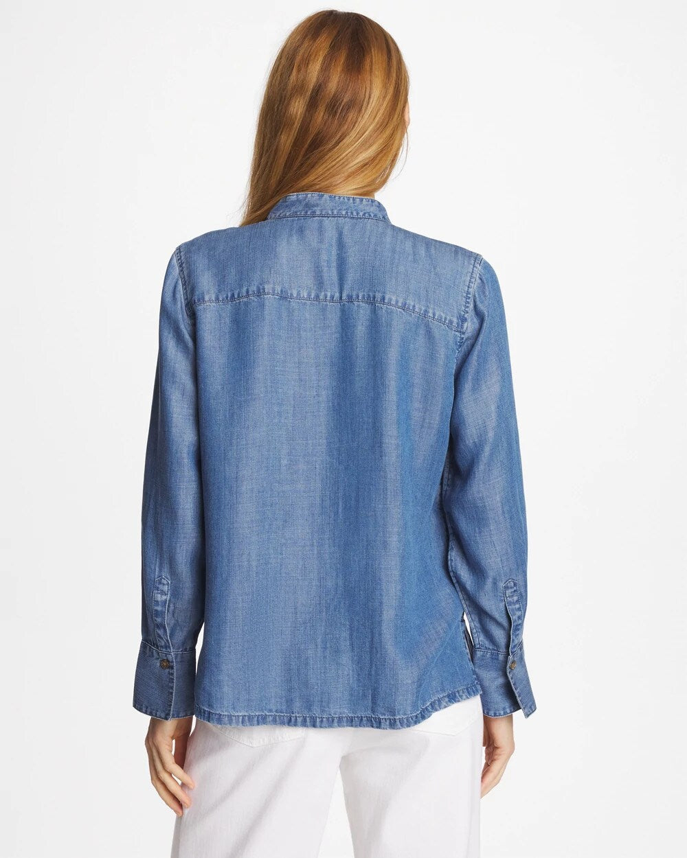 Chico's Everyday | Tencel Ruffle Front Shirt