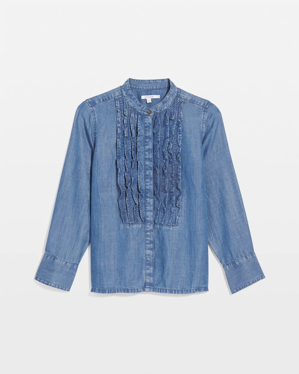 Chico's Everyday | Tencel Ruffle Front Shirt