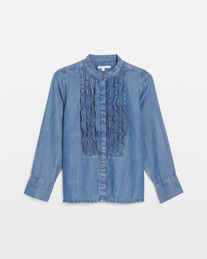 Chico's Everyday | Tencel Ruffle Front Shirt