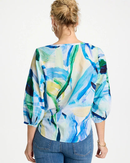 Chico's Classic | Printed Tie-Front Top