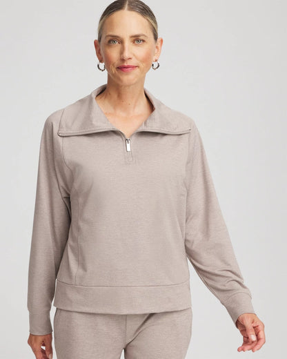 Chico's Discount | Zenergy® Cloud Half-Zip Pullover Top